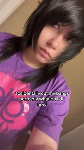 bangs so good I had to do a rare face post because I was so proud 🥹🫰 this is true #emo culture #glee #feltcutemightdeletelater #emohair #fyp  
