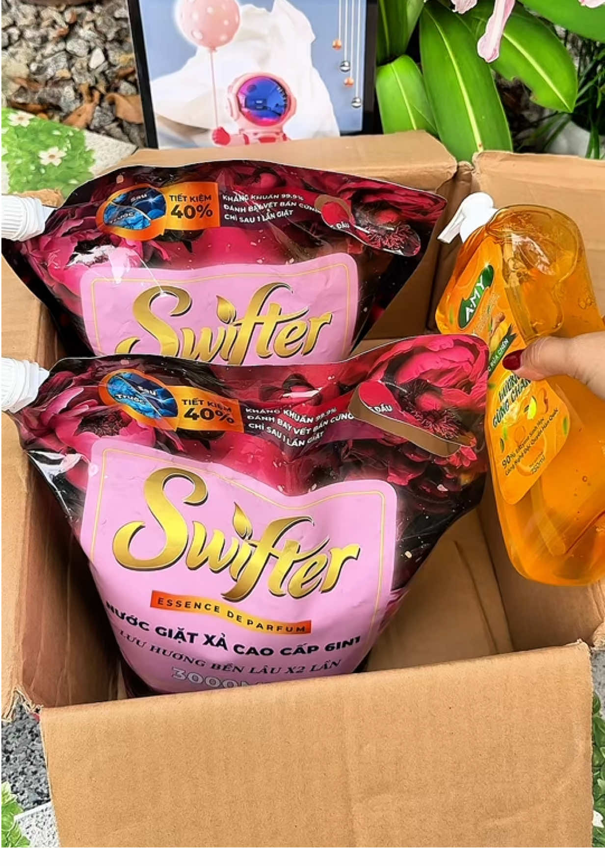 Combo 2 túi 6kg Nước giặt xả 6in1 Swifter mỗi túi 3kg tặng 1 chai nước rửa chén 750ml #giadungzyhome #nuocgiatxa #nuocgiatswifter #swifter #nuocgiat6in1  @GIA DỤNG ZYHOME 🌿  @GIA DỤNG ZYHOME 🌿  @GIA DỤNG ZYHOME 🌿 