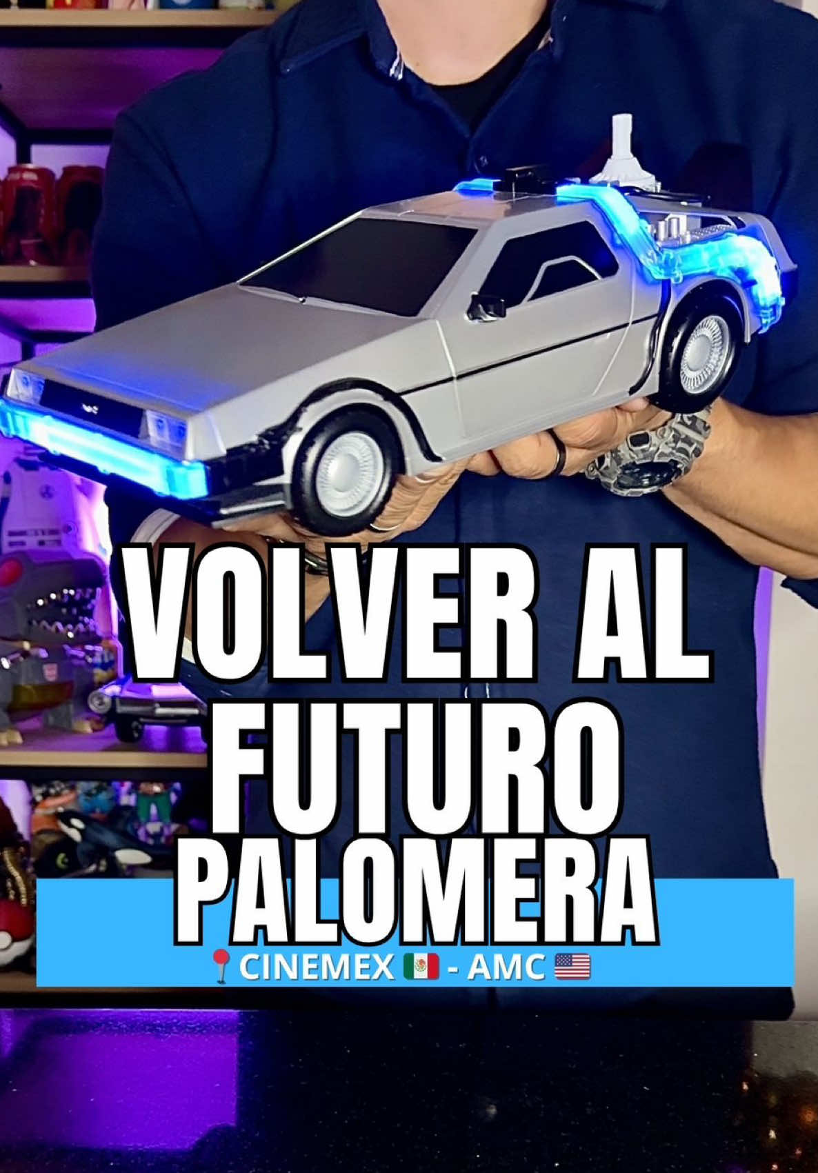 Palomera 🍿 Delorean 🤩🥳 🎥Volver al Futuro- Back to the Future -Relanzamiento por su 40 Aniversario  @AMC Theatres @Cinemex @Universal Pictures Perú @UniversalPicturesMX  #backtothefuture #volveralfuturo #delorean #amctheaters #paratii 