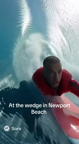 Boogie boarding at the wedge Newport Beach#chrisgreenman #wedge Newport Beach#giant waves