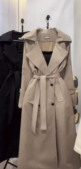 Áo măng tô dáng dài 2 lớp chất kaki ép mùng #aomangto #aokhoacnu #aohottrend #thoitrangnu #thinhhanh 