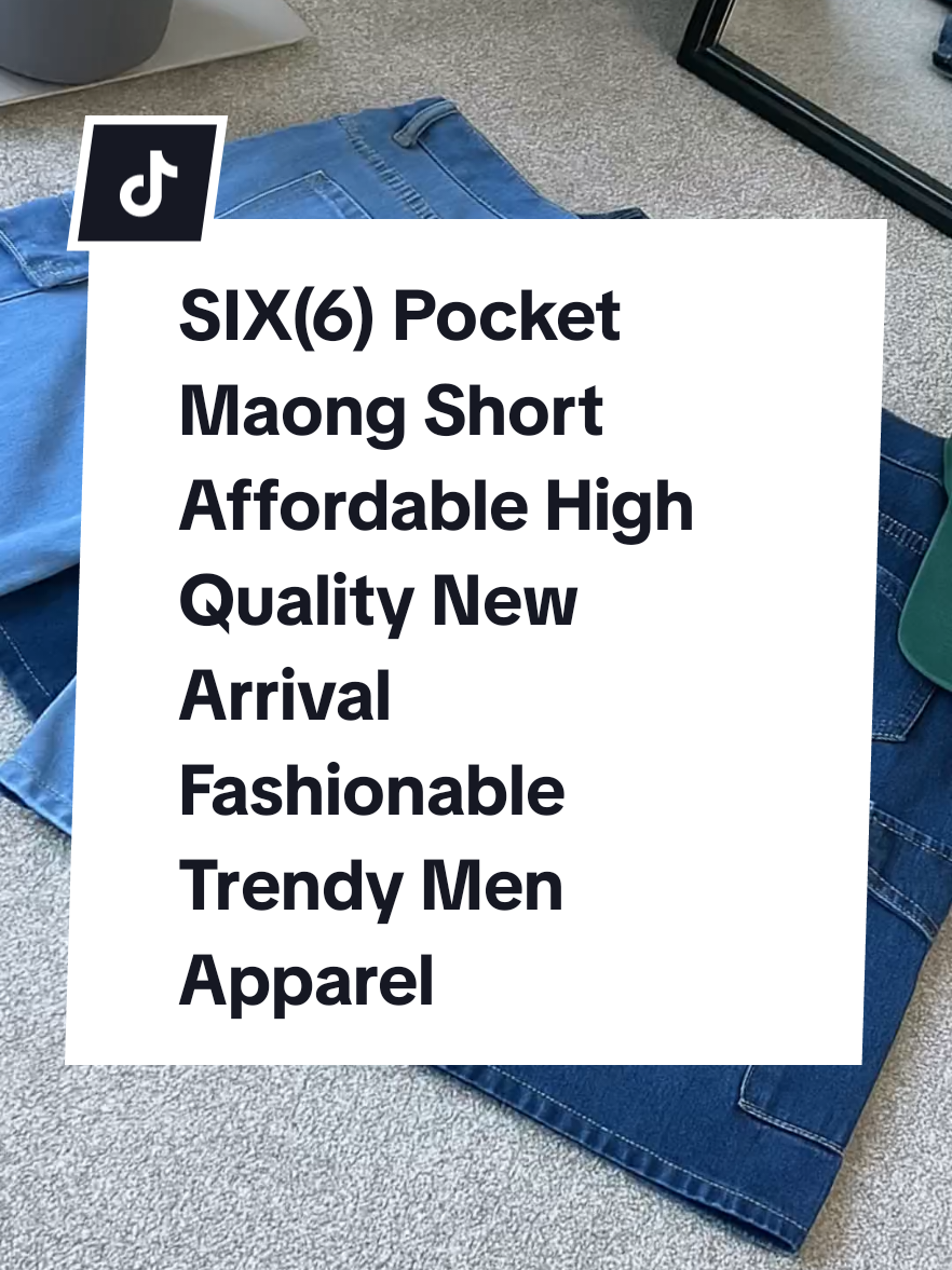 SIX(6) Pocket  Maong Short Affordable High Quality New Arrival Fashionable Trendy Men Apparel #jorts #jortsoutfit #shorts #maong #fashionable 