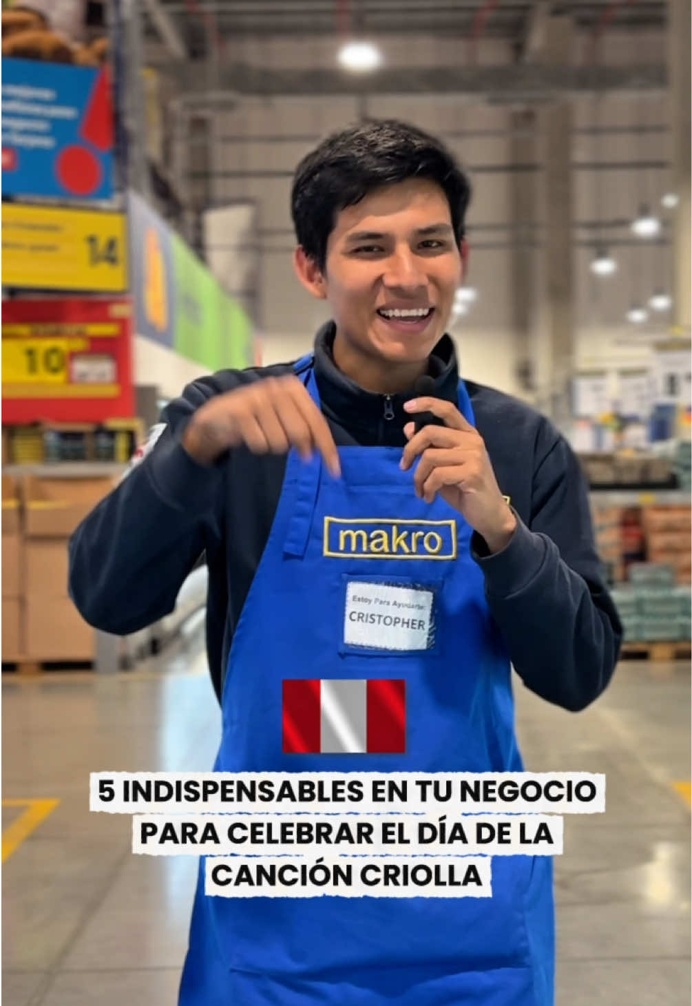 🎶 ¡La jarana se vive también en tu negocio! 🇵🇪 Prepara todo para celebrar el Día de la Canción Criolla con estos 5 indispensables que encontrarás en Makro, tu aliado del ahorro al por mayor. 💛💙