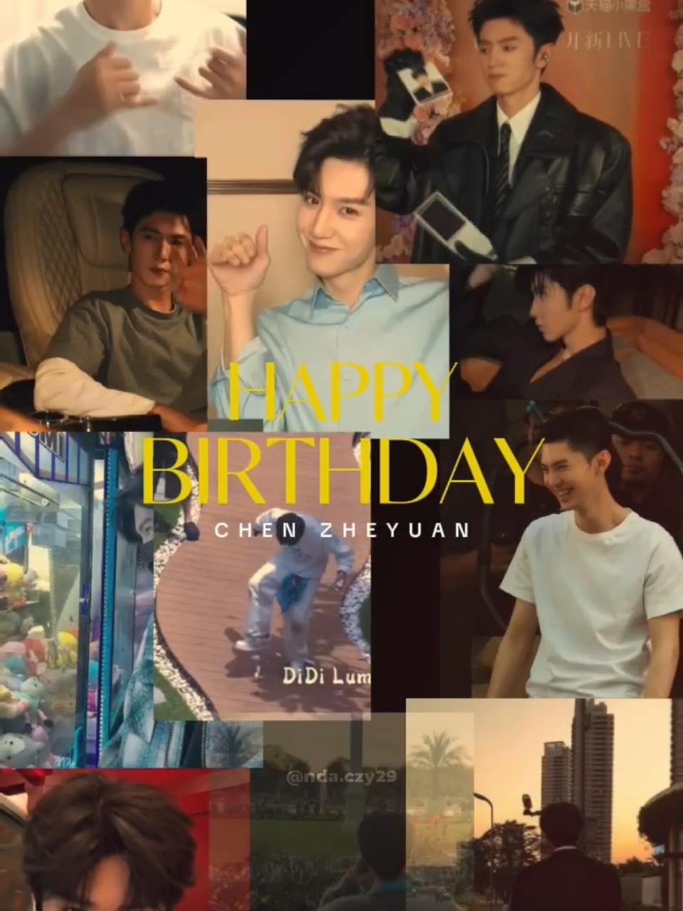 hbd my love, doa sendiri aja ya soalnya cara doa kita beda😘  simpan buat besok😉 (29/10/2025) #chenzheyuan #fyp #happybirthday 