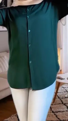 Rekomendasi Kemeja Wanita Rayon Twill Lengan 3/4 Blouse Wanita #atasan #atasanwanita #atasanbusui 