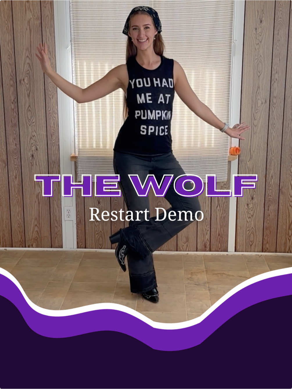 A more detailed look at the restart in THE WOLF! You’ll be facing 3 o’clock when it happens, and it’s after the second 8-count of Wall 3. Line Dance Stats: THE WOLF 32 count, 4 wall Level: Improver Choreo: Jonno Liberman Song: The Wolf by The Spencer Lee Band 1 restart on Wall 3 after 16 counts #linedance #dance #thewolf #linedancing 