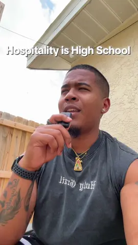 Working in Hospitality is High School all over again !!! Choose your crew wisely lol  #resturant #bartok #serverlife #bartender #clicks 