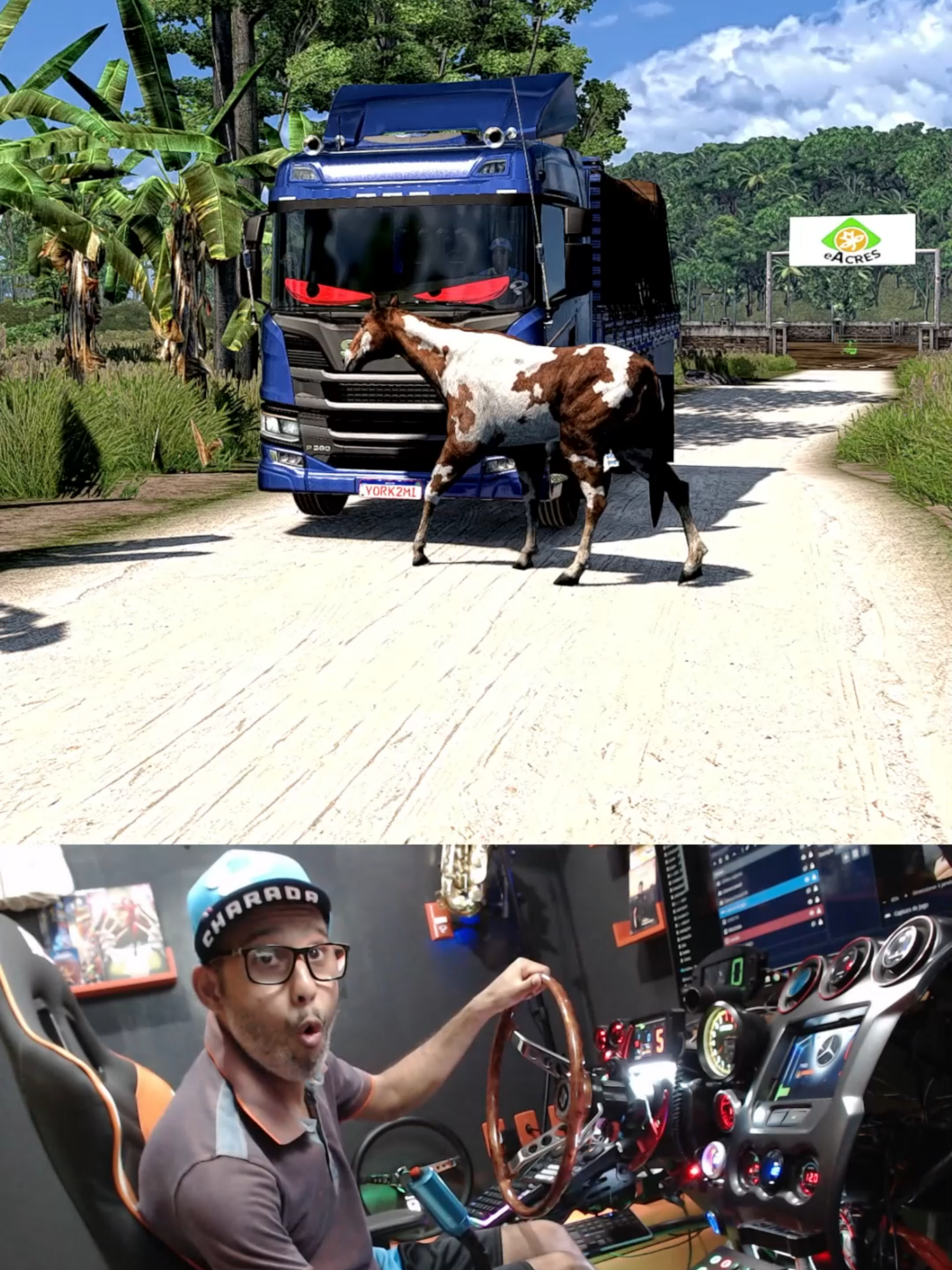 Scania Pzinha saindo da fazenda #eurotrucksimulator2 #viral #jogador #york_oliveira