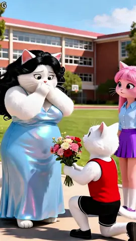 Love is fat or thin. #cat #aicat #kitten #orangecat #fyp 