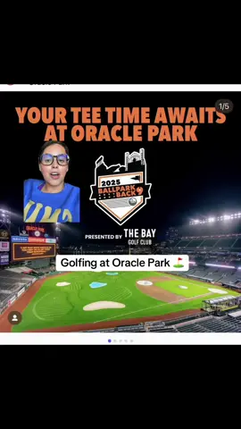 this looks like such an awesome experience! ⛳️ If you love golf definitely check this out, I know I want too!! @TheBayGolf #sanfrancisco #oraclepark #thingstodoinsf #golfing #ballparkback9 @San Francisco Giants 