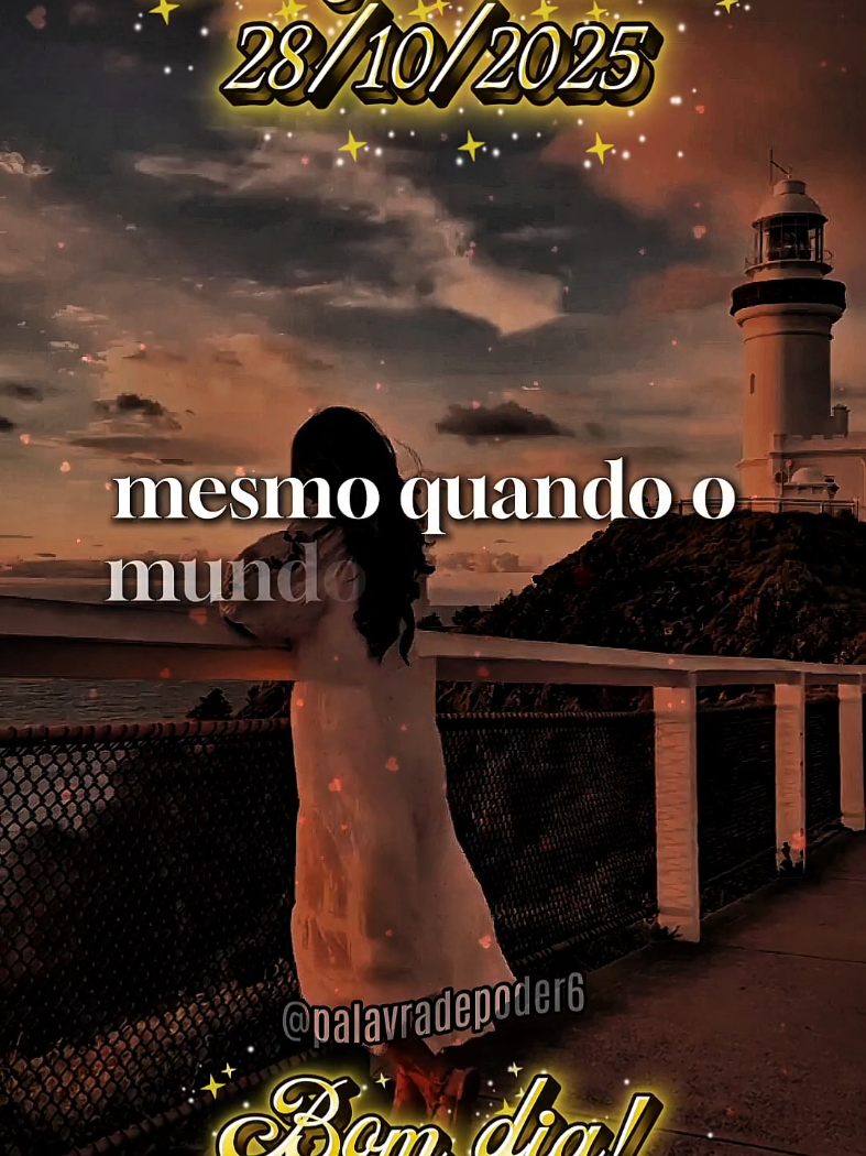 Deus hoje é terça-feira dia 28 de outubro. obrigado por cuidar de mim. 🙏❤️ #gratidão #bênção #bomdia #Deus #status 