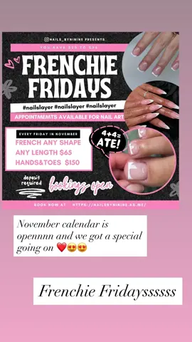 I have A big special going on in  November you will save $30 to $40  Book your appointment with me you won’t regret it 😍 #browardnailtech #miaminailtech #acrylicnails #nailspecial #nails 