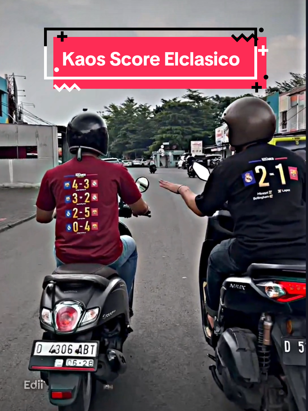 Fans Barca dan madrid wajib cekout kaos ini🫵  #kaos #barcelona #realmadrid #ElClasico #football 