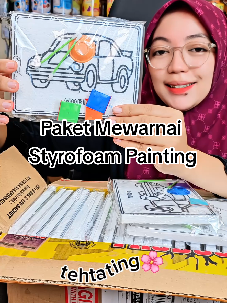 Paket Mewarnai Styrofoam Painting 1 Dus isi 24 PCS ini cocok banget bikin anak anteng kreatif dan punya kegiatan positif dengan mewarnai atau cocok juga nih untuk ide jualan #paketmewarnai #mewarnai #styrofoam #styrofoampainting #idejualan 