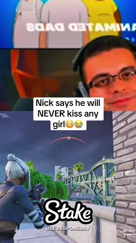 Nickeh30 says he’ll never kiss a girl🤯😭 #nickeh30 #fortnite #fyp 