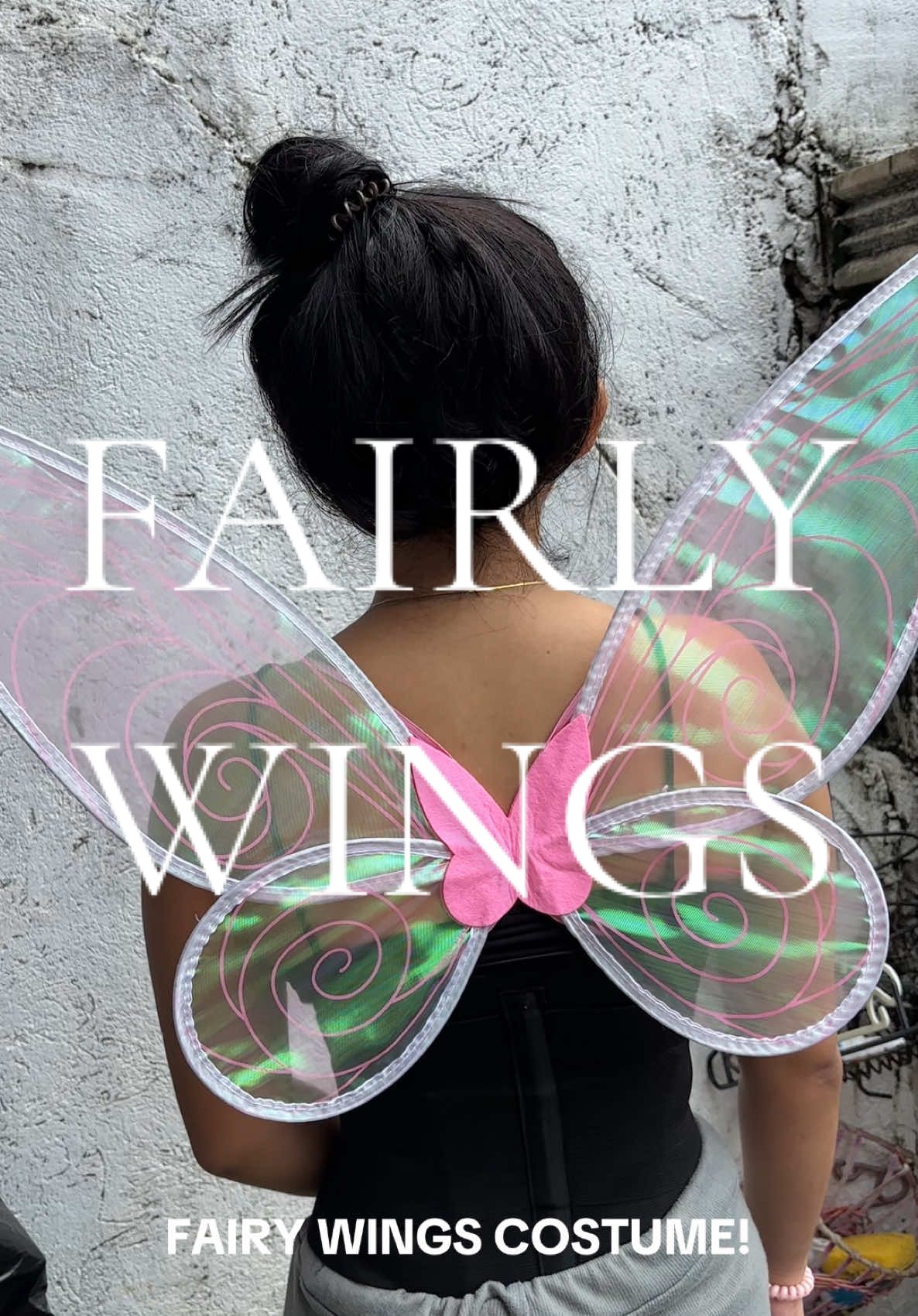 She was a fairy 🧚 #wings #fairywings 
