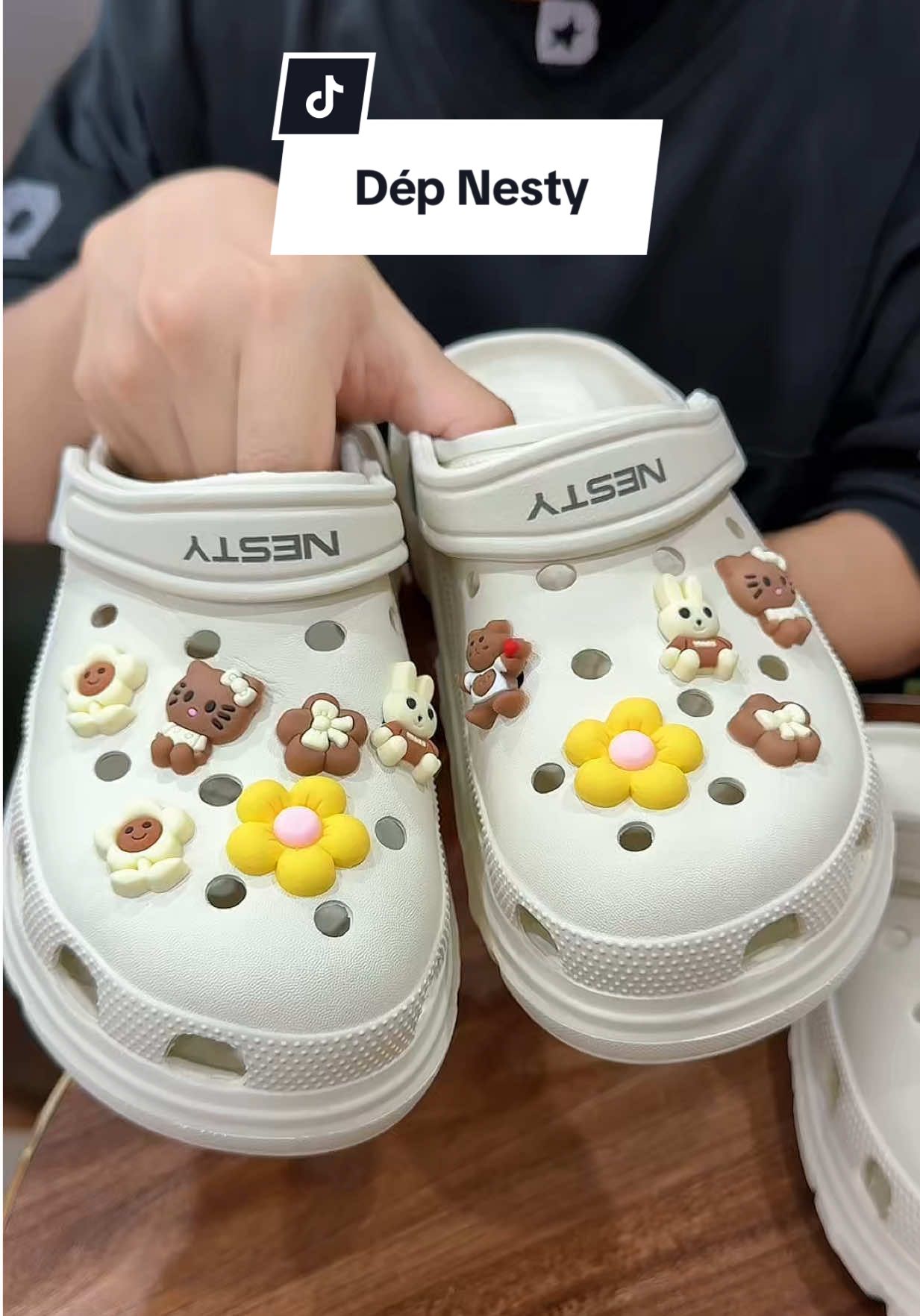 [TẶNG CHARM 3D] Dép Sục Nam Nữ #haohomhinh #depsucnamnu #depnesty 