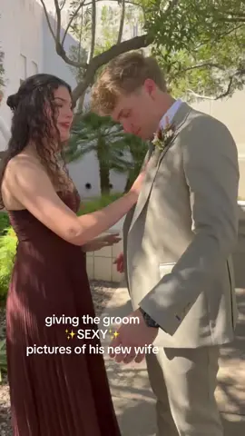 reactions couldn't be better #groom #hitched #fyp #gettingluckylol @kal_grace @Liv @Mercedes Bethers 