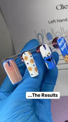 I be having them “That’s So Raven” Visions & when I do I get to work #pressonnails #cookiemonster #nailart #nailtech 