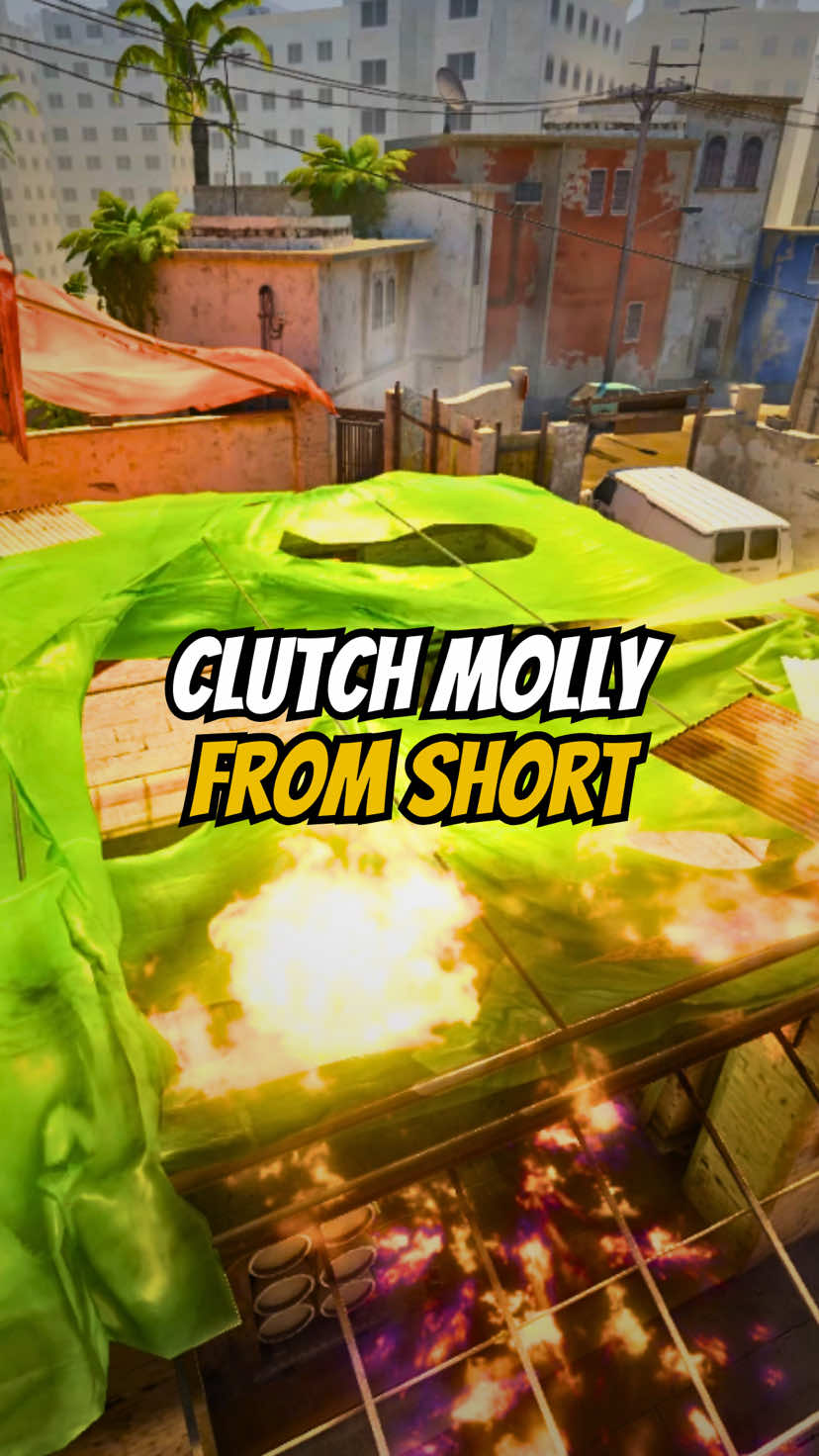 CLUTCH MOLLY FROM SHORT ON MIRAGE #COUNTERSTRIKE #CS2 