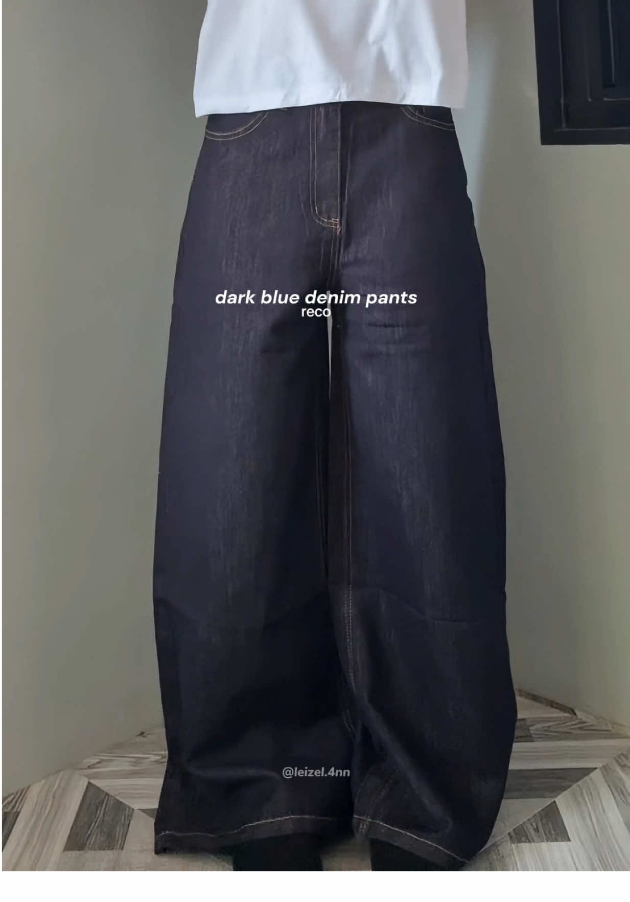 dark blue wideleg pants >> #widelegpants #denimpants #pantsrecommendation 