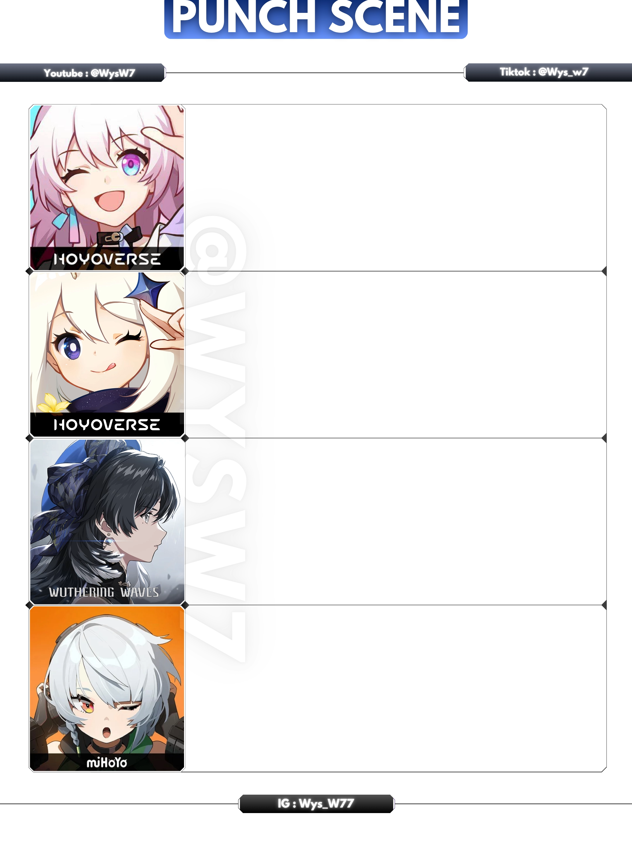 Punch Scene👊👊 #GenshinImpact #wutheringwaves #HonkaiStarRail #zenlesszonezero #meme #hoyoverse #fyp