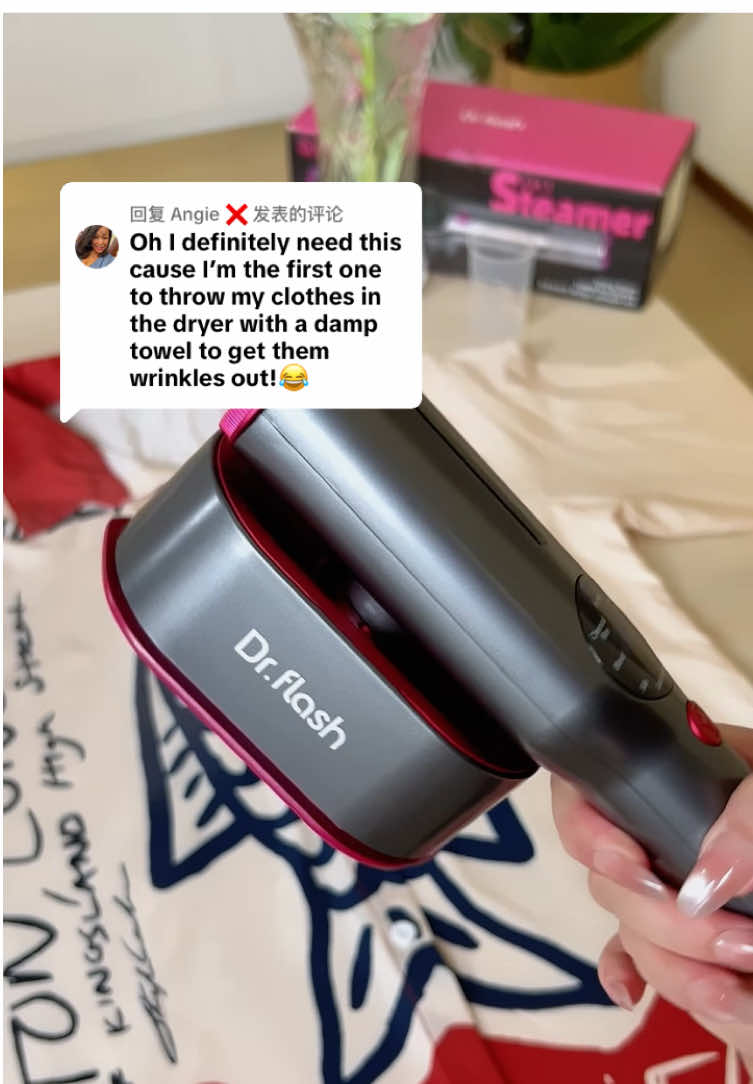 回复 @Angie ❌ Cos it's super light, portable and smooth wrinkles faster, especially kill bacteria and dust mites #drflash2in1steamer#fyp #steameriron #garmentsteamer #steamironforclothes #besttiktokshopfinds#fallsale #tiktokshopblackfriday #tiktokshop#fyp#travelsteamer #steamer #wrinklesbegone #tiktokshopcybermonday #steamiron #steamer #garmentsteamer #portableiron #portablesteameriron #wrinkles 