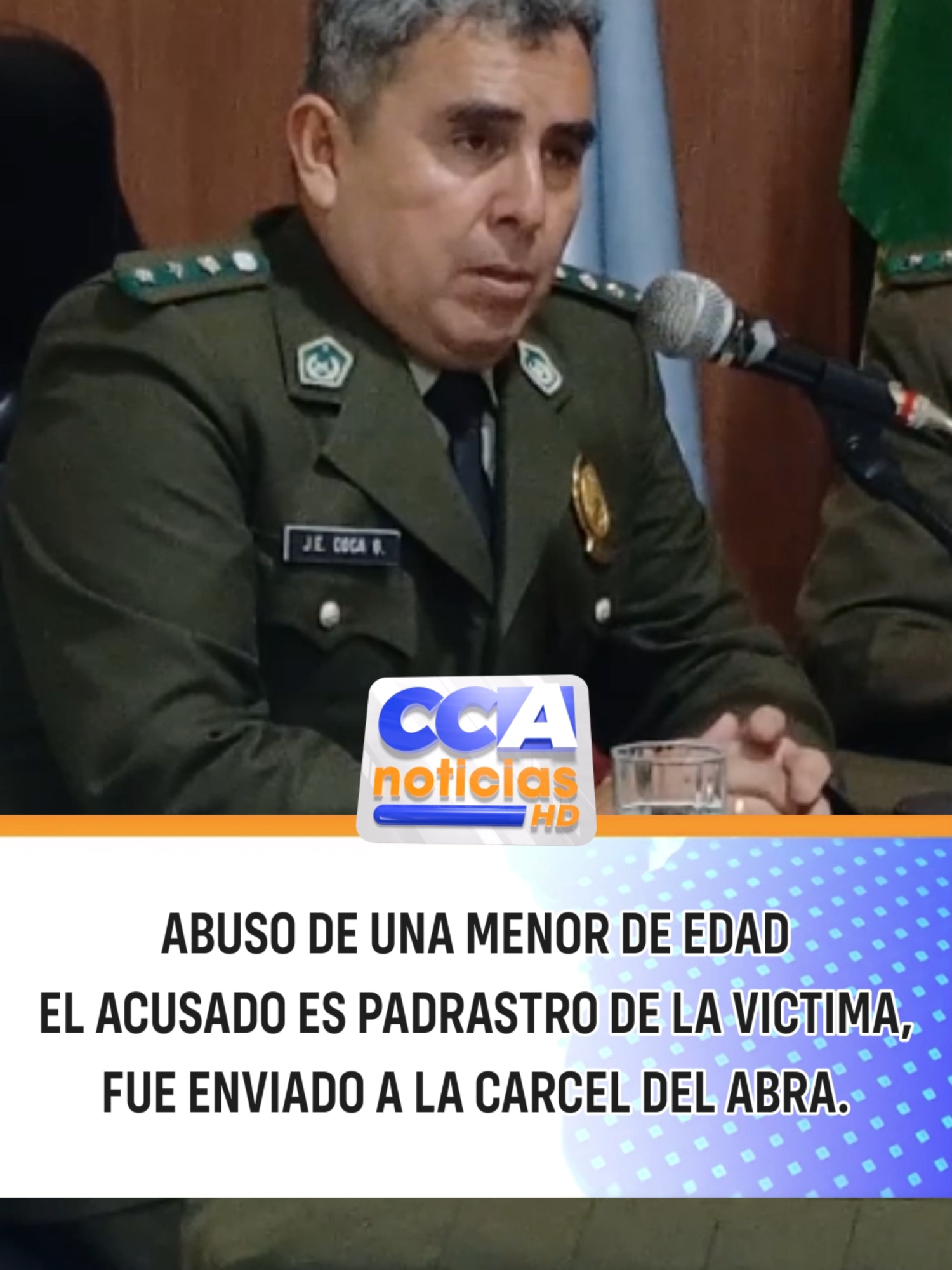ABUSO DE UNA MENOR DE EDAD EL ACUSADO ES PADRASTRO DE LA VICTIMA, FUE ENVIADO A LA CARCEL DEL ABRA