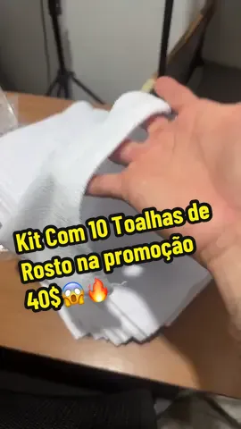 Kit Com 10 Toalhas de Rosto com o melhor custo benefício 🤑😱🔥 #kittoalhas #toalhasderosto #tiktokshop 