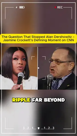 The Question That Stopped Alan Dershowitz - Jasmine Crockett’s Defining Moment on CNN #jasminecrockett #alandershowitz #viral #breakingnews #usa 