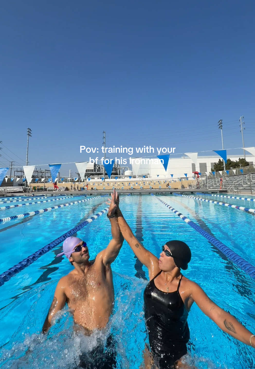 highly recommend being your bfs training partner #fyp #ironman #ironmantraining #workoutroutine #coupletok 