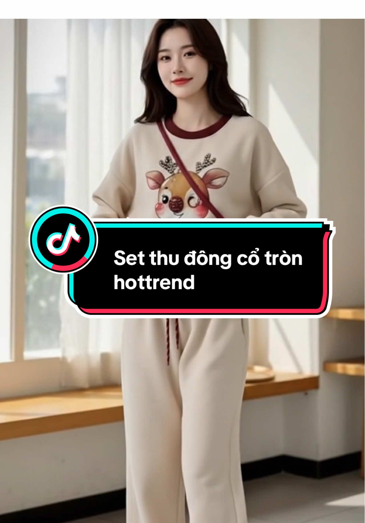 Set thu đông cổ tròn , quần xuông rộng , chất thun tăm mềm mịn ấm áp#ThoiTrangNu #hottrend #OOTD #tiepthilienket #NangTrendy 