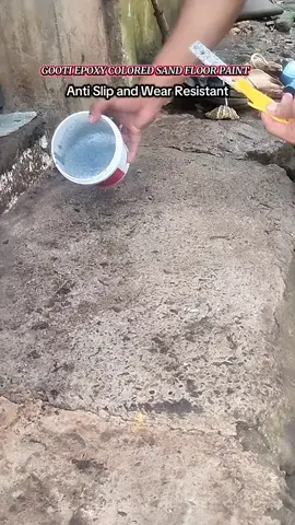 Gooti Colored Epoxy Floor Paint  #coloredsandfloorpaint #gooti #antislip #fyp 