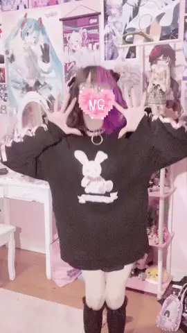 i bought this cute sweater from my friend and it’s soooo comfyyyy #jiraikei #jiraikeifashion #地雷系 #量産型 #jirai 