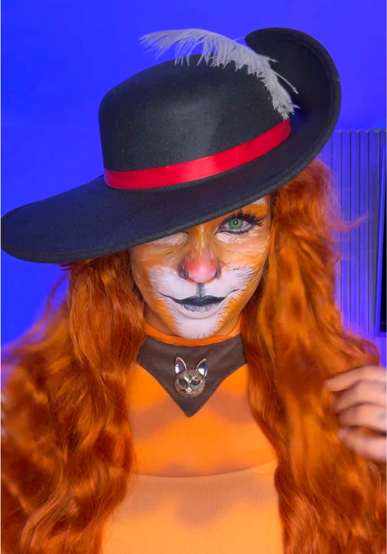 JAJAJAJAJA El Gato con Botas 🗡️👢🐈✨ #Momlife #Halloween #Cosplay #Costume #makeup 