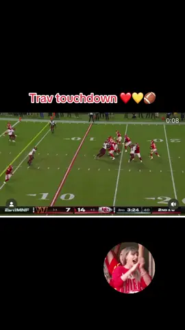Travy touchdown ❤️💛🏈#chiefs #traviskelce #taylorswift #certifiedswiftie #swifttok ❤️💛LFG ❤️💛