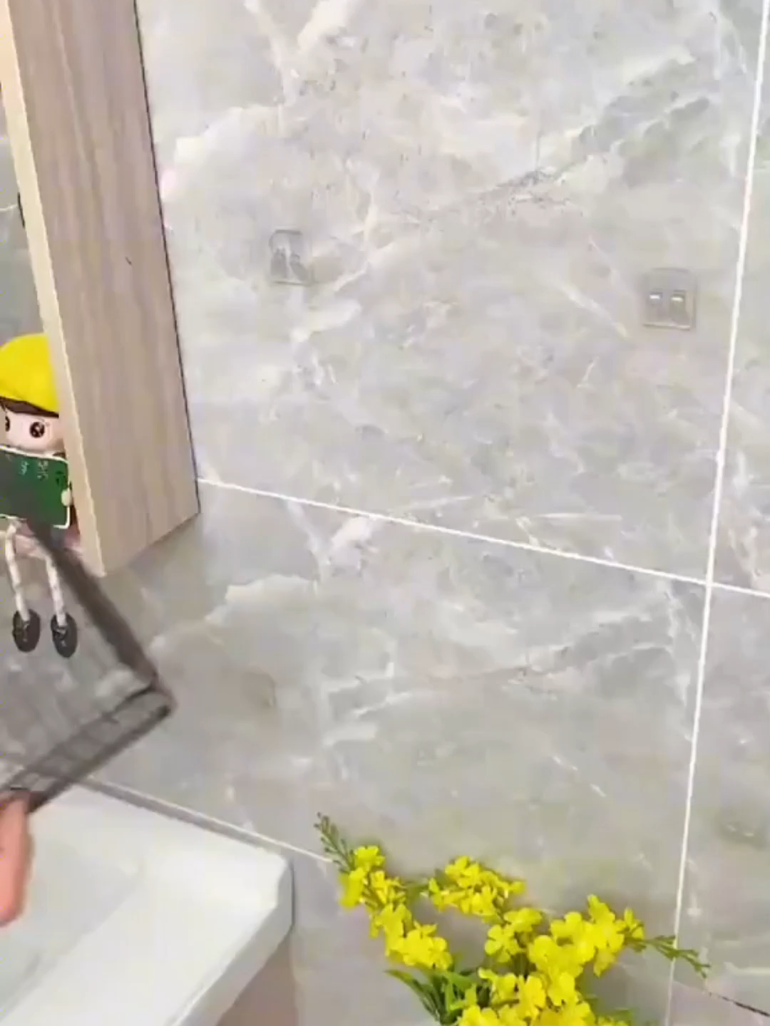 rak gantung kamar mandi rak keranjang jaring besi tempel dinding  #rekomendasi #tiktokshop #fyp #tiktok #rakgantung #rakkeranjang