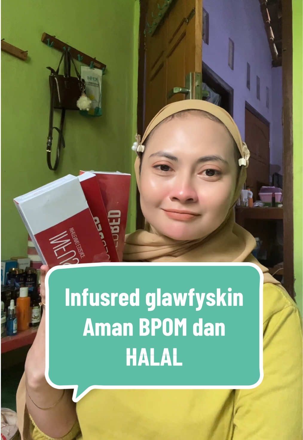 Bisa di mix sama lotion apa pun, 2 tetes atau di campur langsung dengan lotion!! #glawfyskin #infusredglawfyskin 