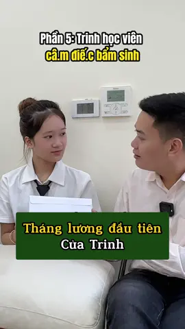Tháng lương đầu tiên của Trinh, hi vọng em sẽ nỗ lực nhiều hơn để lương x2 x3 lần nha #hientoc #1900hairsalon #theanh28 