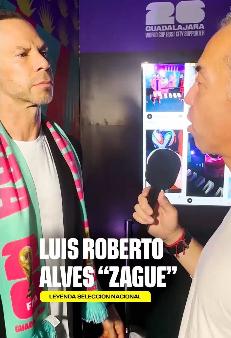 Zague nos comparte sus recuerdos mundialistas y la pasión que lo une con Guadalajara. ⚽️✨ Visita el pabellón #ElAlmaDelMundial en @fiestasdeoctubre. #Somos26 #SomosGuadalajara #FIFAWorldCup