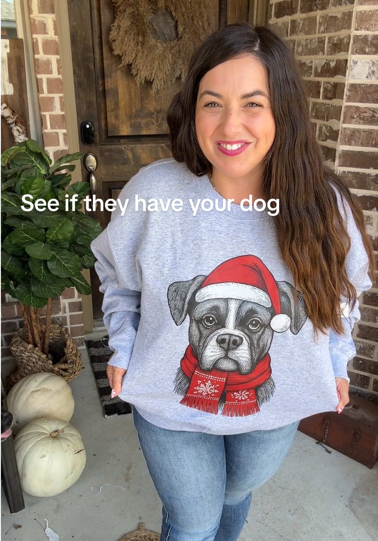 The cutest way to show off your furry best friend this Christmas 🎅🐾 This “Santa Paws” sweatshirt comes in over 50 different dog breeds — so you can match your holiday style to your pup! Perfect gift for every dog lover or pet parent this season ❤️🎄 #SantaPawsSweatshirt #DogMomGifts #ChristmasSweatshirt #HolidayGiftIdeas #TikTokShopHolidayHaul