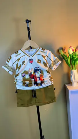 Setelan jersey roblox ready 1-9 tahun ya bund😍😍 #bajuanakmurah #setelananak #setelananaklaki #setelananakmurah #bajuanak 