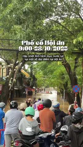 Cập nhật tình hình mực nước lụt tại một số địa điểm tại Hội An - Đà Nẵng ngày 28/10/2025  #hoiantrip #hoian #phocohoian #lụt #mientrung 