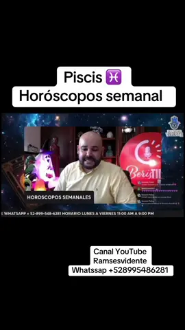 Piscis ♓️ horóscopos semanal #piscis♓️ #ramsesvidente🔮®️ #horoscoposemanal 