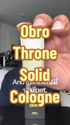 Obro Throne Solid Cologne: A solid parfum  Made with essential oils and plant-based ingredients for a clean and pure scent Combines the freshness of Hawaiian mist with the warmth of musk. Free from alcohol, synthetic fragrances, and harsh chemicals, ensuring it's gentle on the skin. Responds to body heat to create a unique and appealing fragrance. #tiktokshopcreatorpicks #SolidPerfume #MensGrooming #Obrothrone #tiktokshopblackfriday 