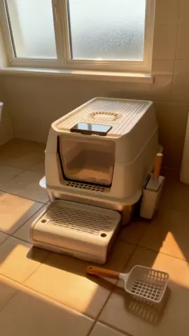 Why did no one tell me about a metal litter box sooner?! 👏 #hop64c3 #CatTok #PetProducts #CatMustHave #LitterBoxUpgrade 