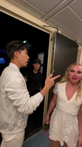 Backstage microphone check and warm ups 🎤 x