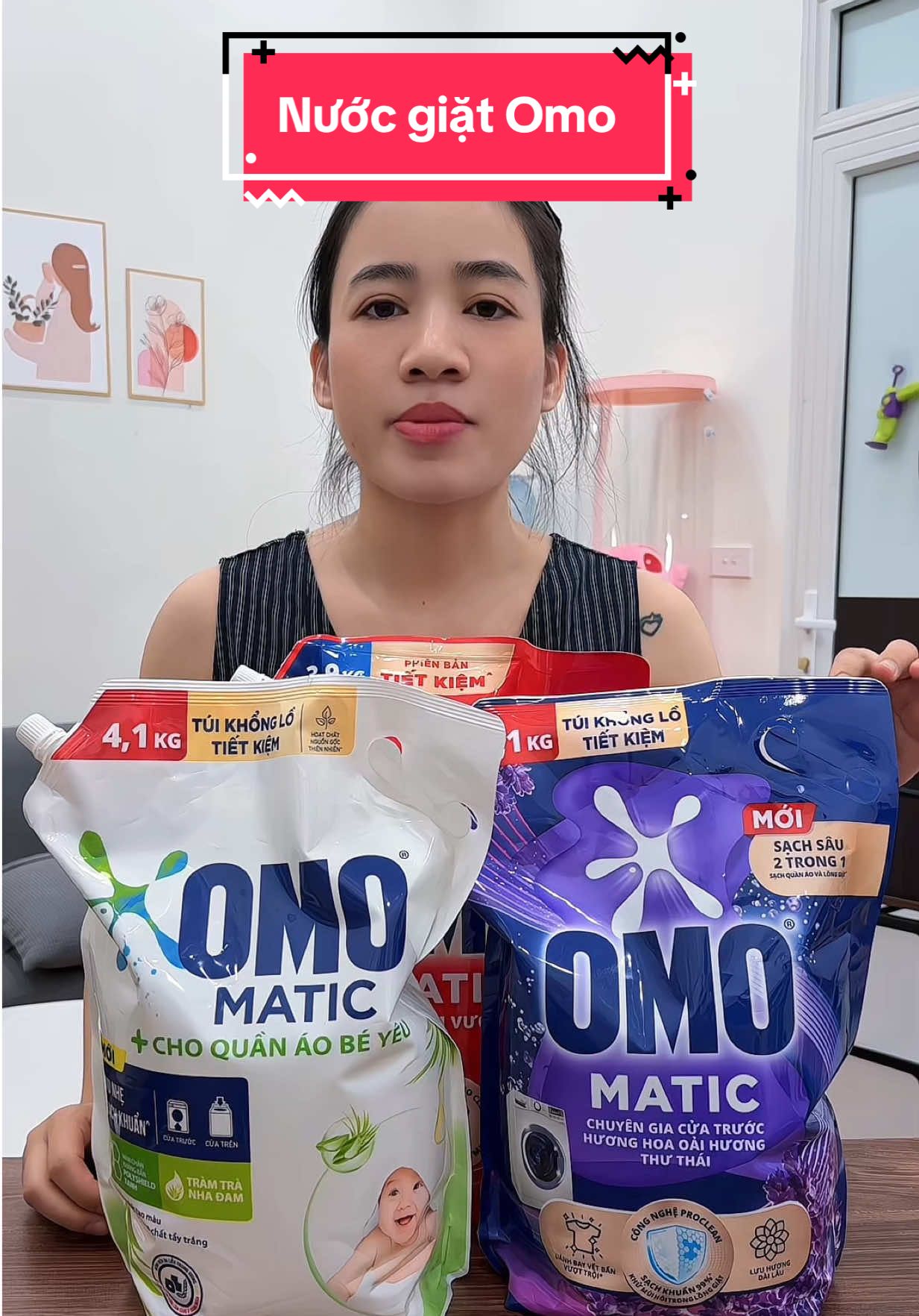 Nước giặt Omo matic #nuocgiat #omo #nhacuaenn 