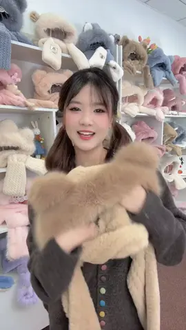 Mũ gấu – món quà nhỏ khiến người nhận cười cả ngày 🧸 #quatangdethuong #mulong #mu3in1 #muadongyeu #nonlennu 