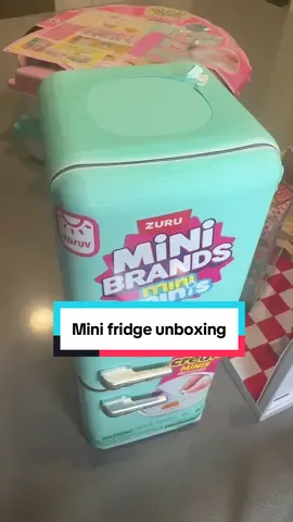 My kitchen counter is nothing but @Miniverse 🫠 #minibrands #fyp #minifridge #cute 